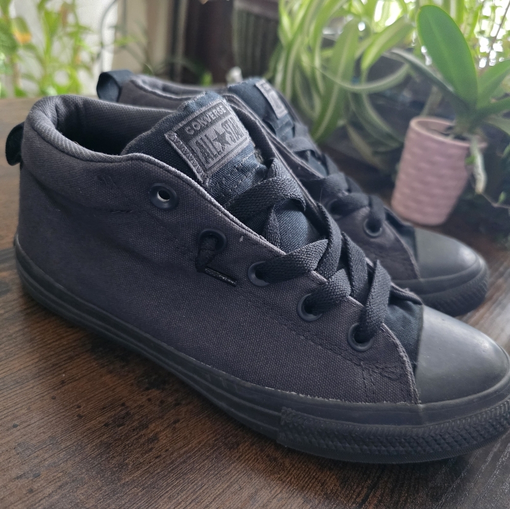 Converse Charcoal High-Top Sneakers